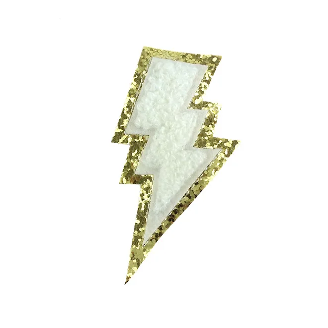 3M glue iron on embroidery glitter chenille light