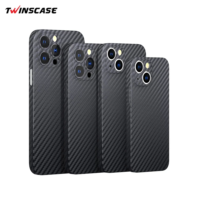 Logo Customize 0.35mm Super Slim Anti-fingerprint PP Cover Carbon Fiber for iPhone 13 Cell Phone Case