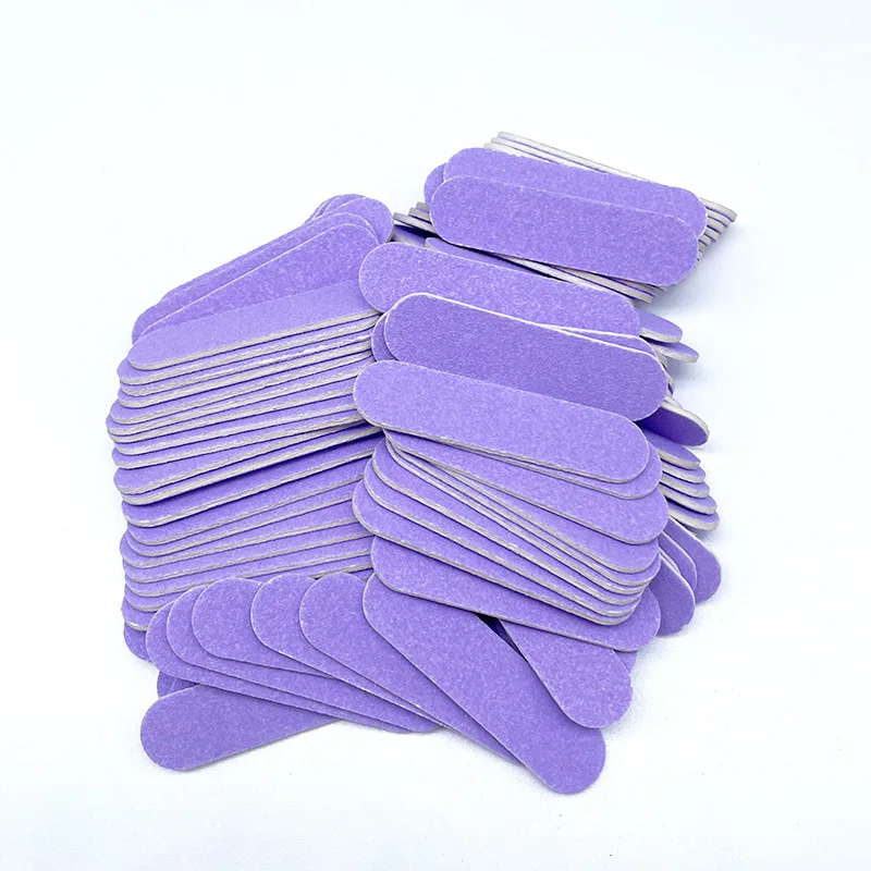 2024 New YD Double-sided Mini Polishing Disposable Handmade Press Nails Small Nail Files 100 Pack Set