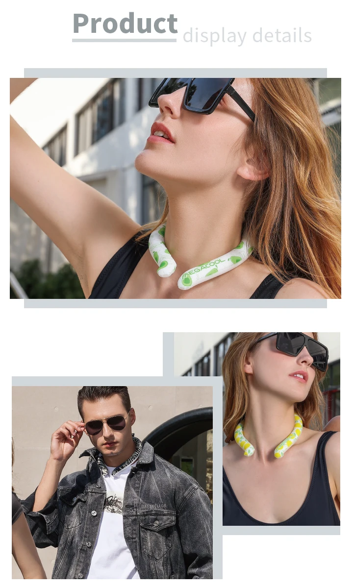 Neck cooling ring Ice neck cooler PCM neck cooling tube Summer cool ring