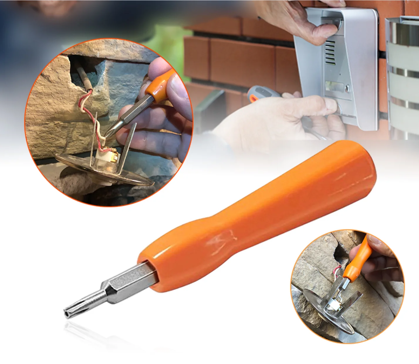 DIY Household Double-end Bit Screwdriver for Ring Doorbell Repair