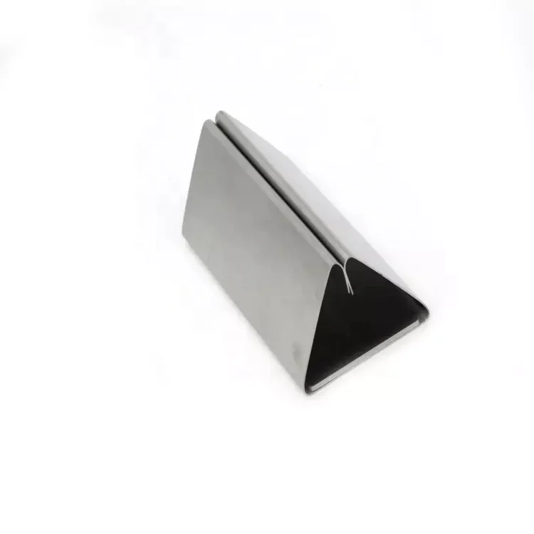 Factory Direct Price Bar Accessories Restaurant Table Stainless Steel Metal Menu Holder