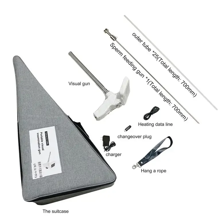 AI equipment digital visual artificial insemination gun for cattle AI gun with camera