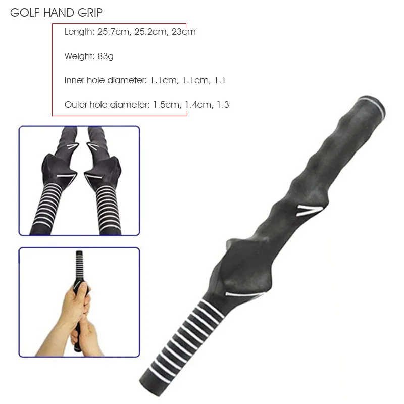 Anti-slip golf hand training grip indoor outdoor practice aid rubber high quality exerciser teaching grip