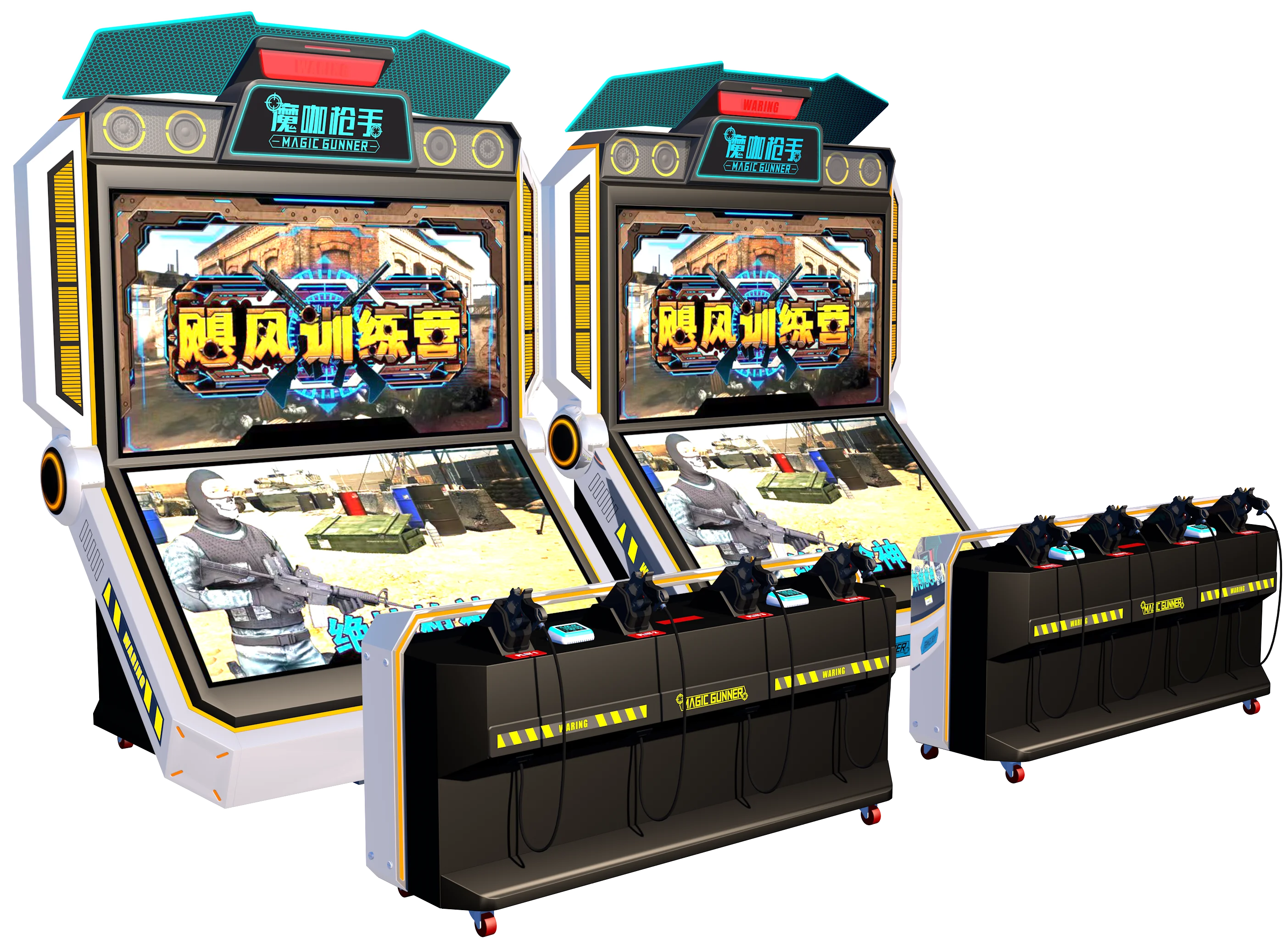 Immersive 9D Virtual Reality Target Shooting Games Indoor Metal Sniper AR Gun for Kids and Adults-Time Crisis