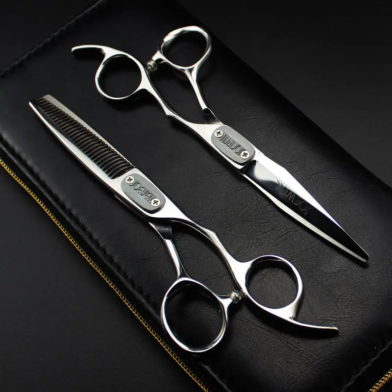 Free shipping JOEWELL 6.0 inch right hand stainless steel  hair scissors cutting / thinning scissors