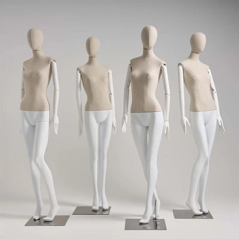 SINI window clothes display mannequin doll fabric wooden arm mannequins for sale fiberglass sexy mannequin