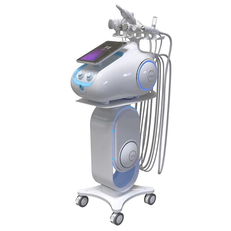 Spa Water Cleaner 6 in 1 Facial Equipment Purifier Hydro Facial Deep Cleaning Brush Mirco Bubble Skin Tightening Face Cleaner