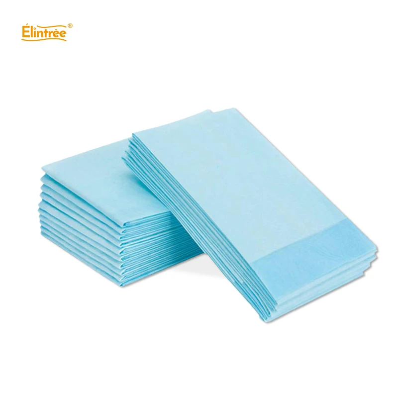 Elintree Blue Disposable Heavy Absorbency Incontinence Adult Underpads Waterproof Urine Pads  For Seniors
