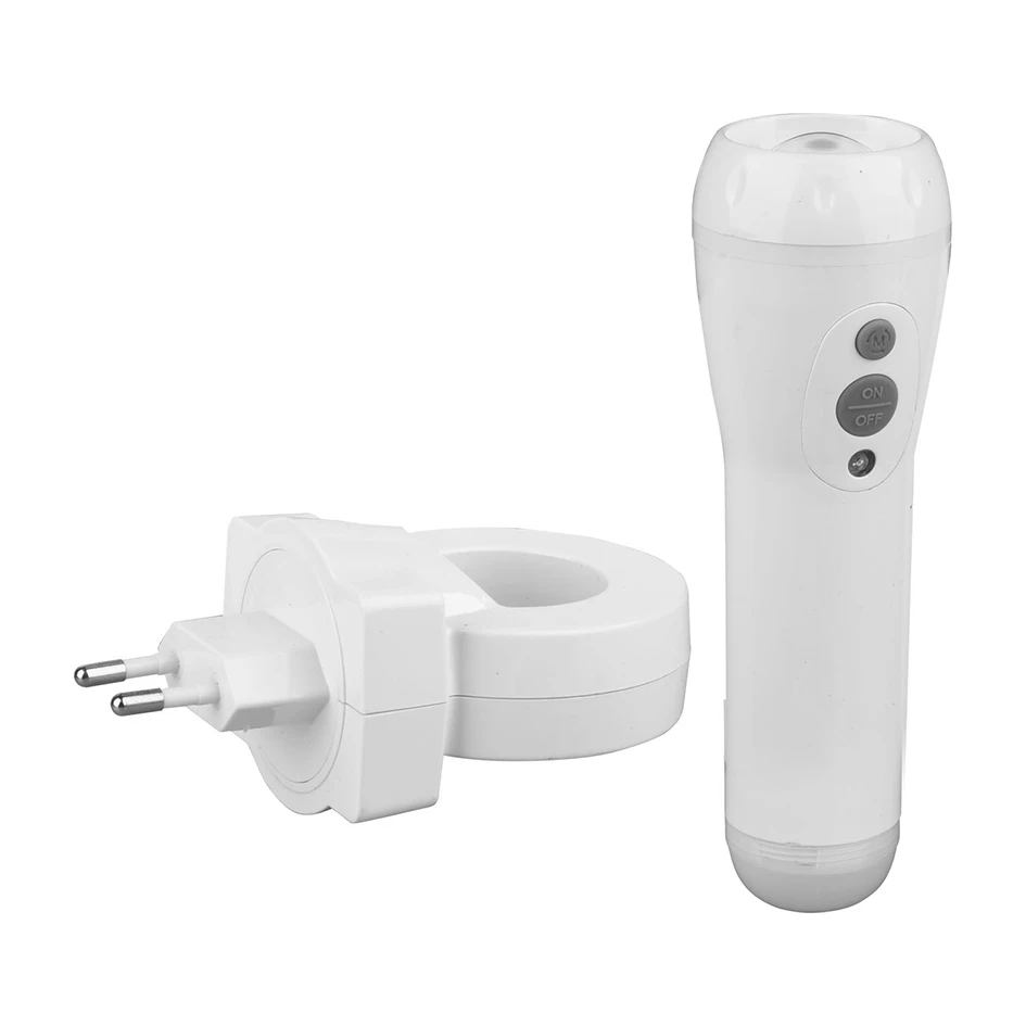 Wetop Handheld Flashlight & Sensor Nightlight - Rechargeable Battery & Wireless Induction Charging