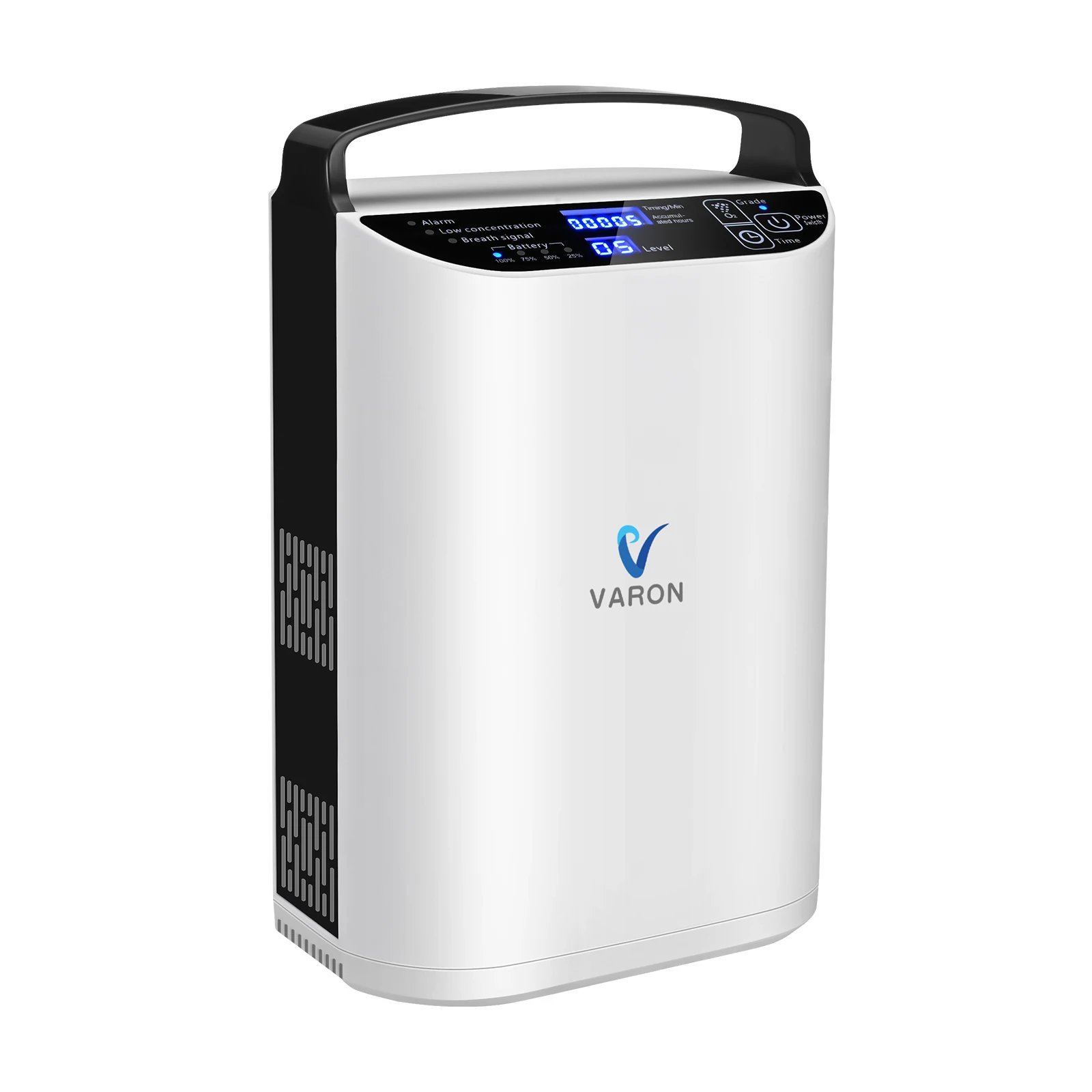 Varon Easy to Carry Pulse Flow Oxygen Concentrator with battery