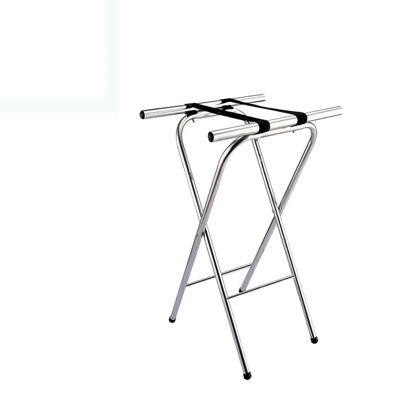 Полированная портативная багажная стойка из нержавеющей стали