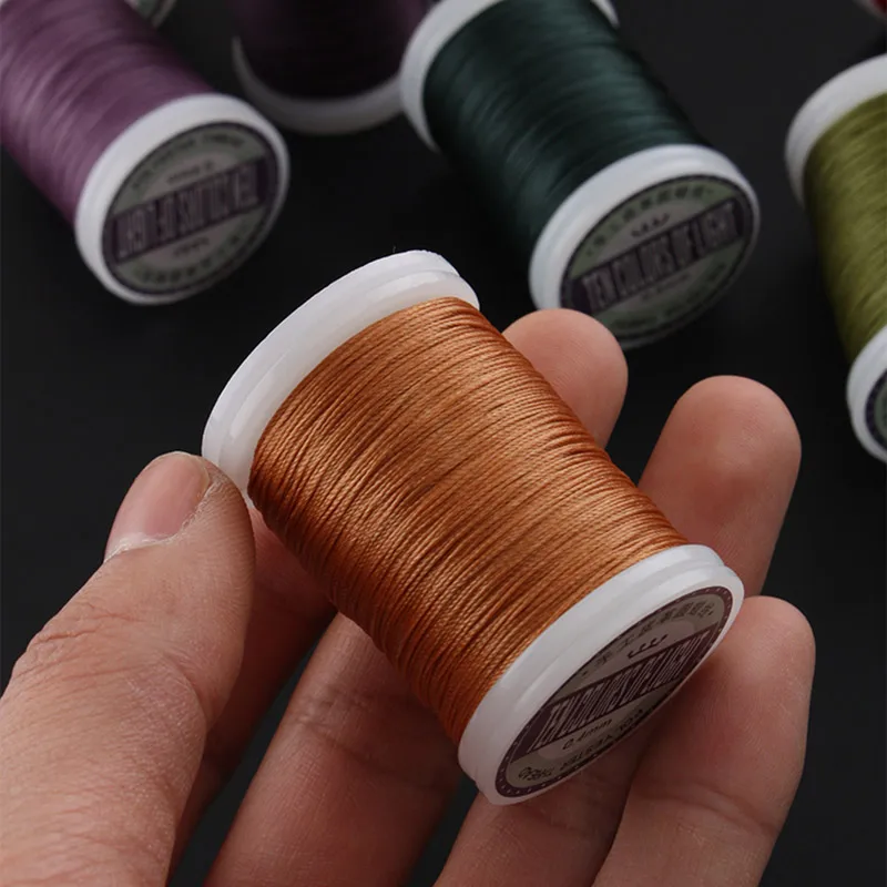 0.5mm Round Waxed Thread for Leather Craft Sewing Jewelry Handmade Braided Polyester Cord Wax Coated Strand Strings