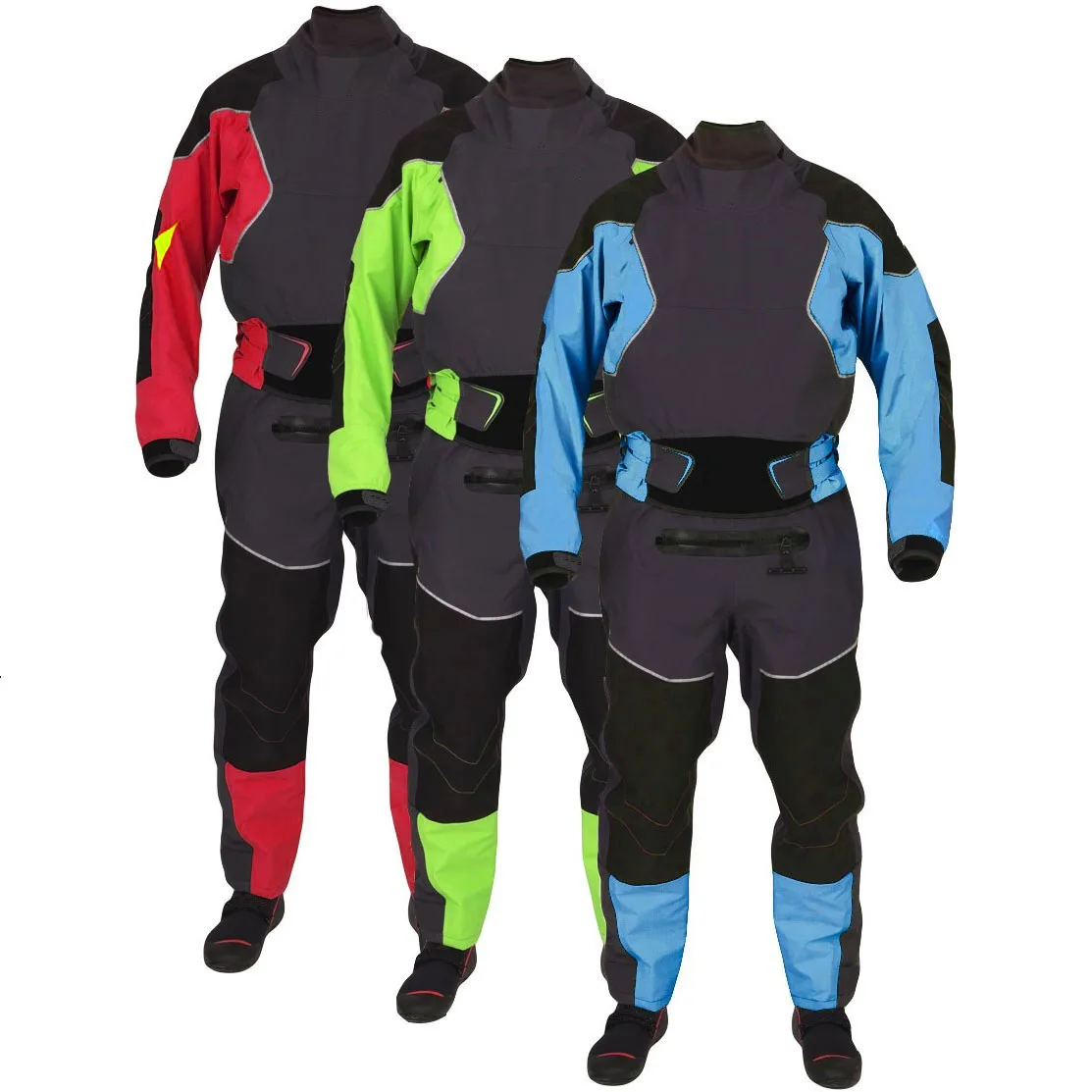 3.0 Layer Polyester dry suits kayaking dry suit for surfing diving suit waterproof and breakable for kayaking SUP drysuit