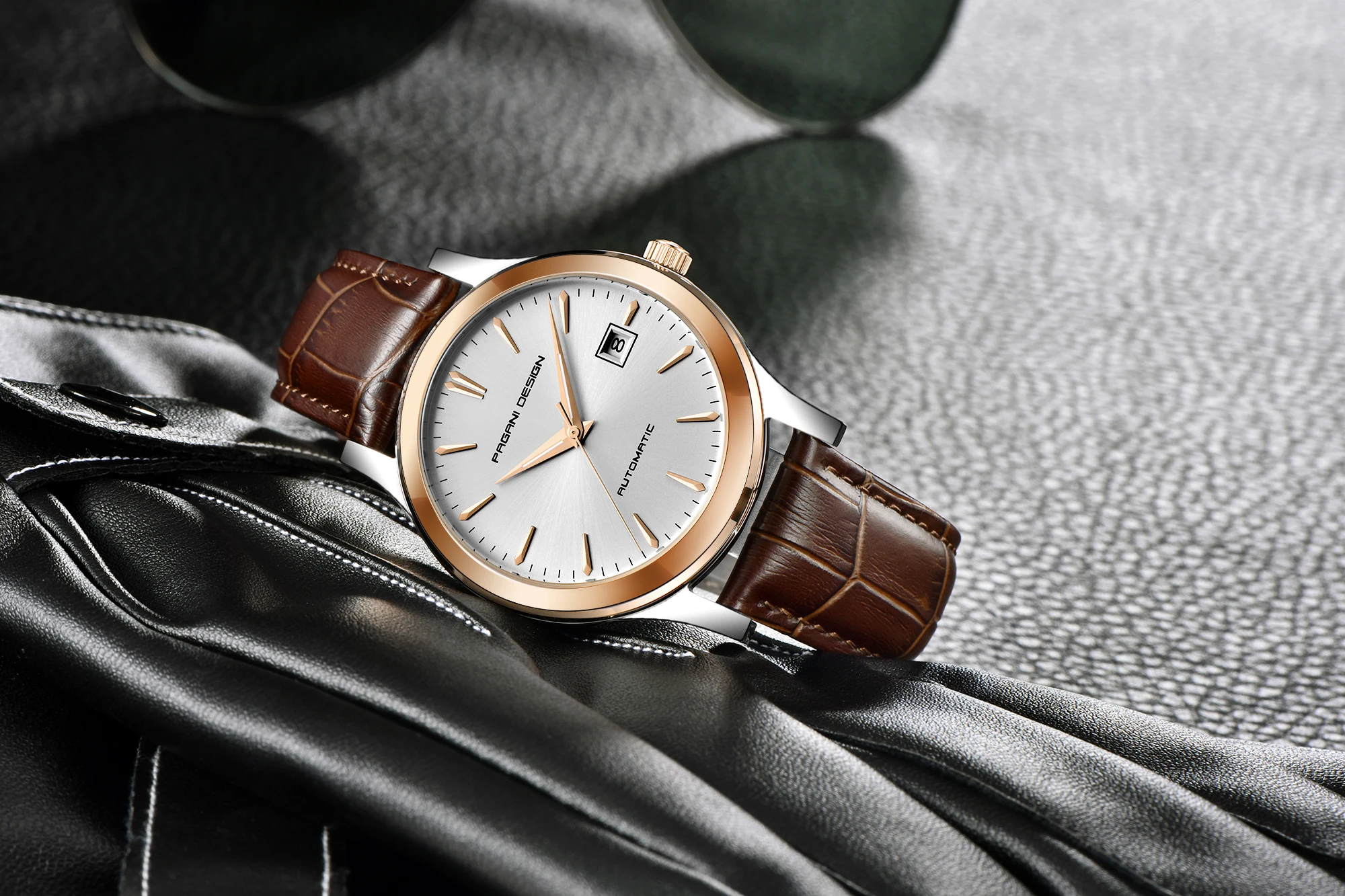 Custom logo horloge mans watch mechanical calendario fashion high-end 40mm big dial time watches men for luxury watches men