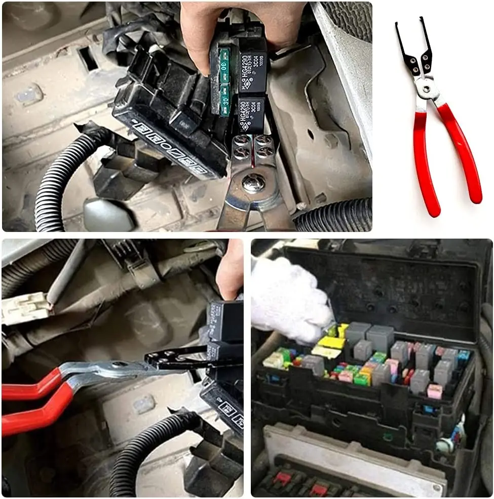 New Automotive Relay Clamp Fuse Puller Car Vehicle Remover Pliers Clip Hand Tool For TOYOTA VW MERCEDES BMW