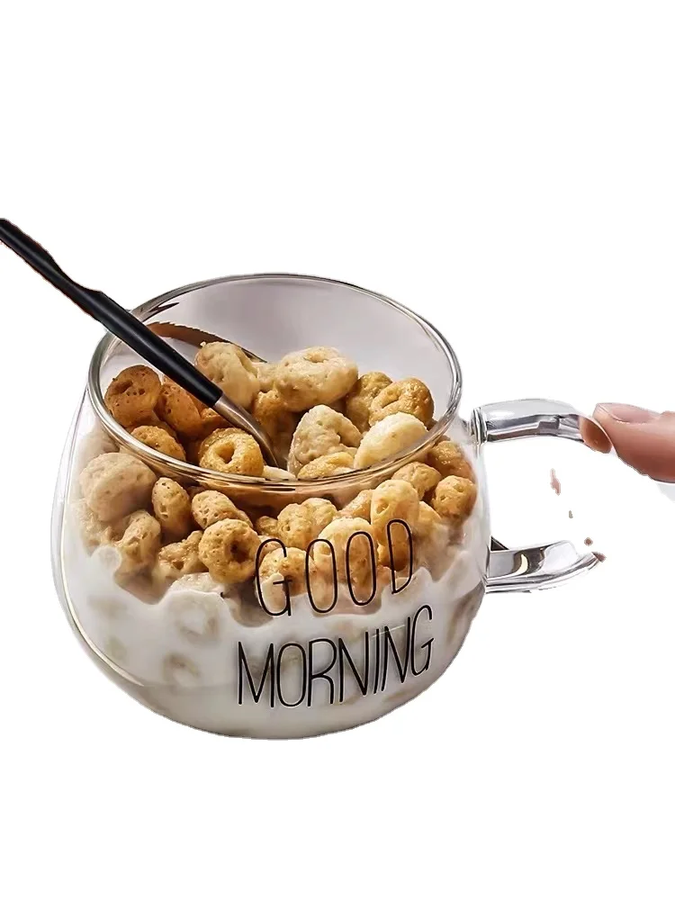 High boron silicon glass breakfast juice cup coffee cup