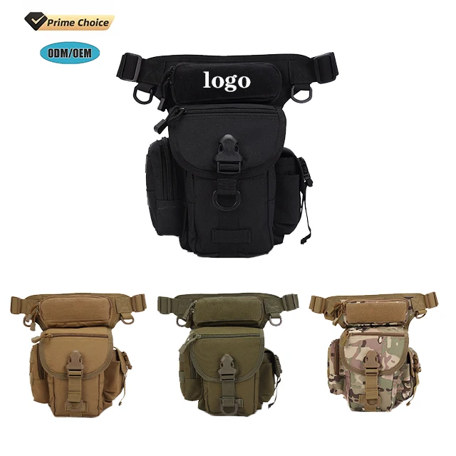 custom Water Bottle Fishing Tool Pouch Pouch Fishing Hip Thigh fannyPack Leg Hanging Bag Drop Tactical bum belt Waist Bag men