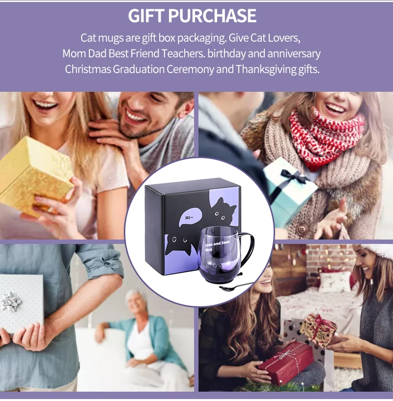 B098B Amazon Top Seller Personalized Beer Magic Drinking Gradient Tea Cups Wholesale Coffee Clear Glass Mugs With Handles