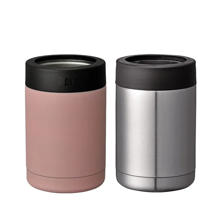 High Quality Multicolor 12 Oz Stainless Steel Slim Tumbler Can Cooler With Lid
