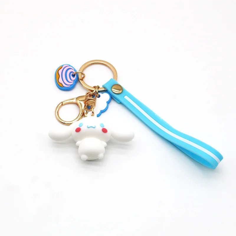 new product sanrio keychain rubber key chains louis teddy bear key chain