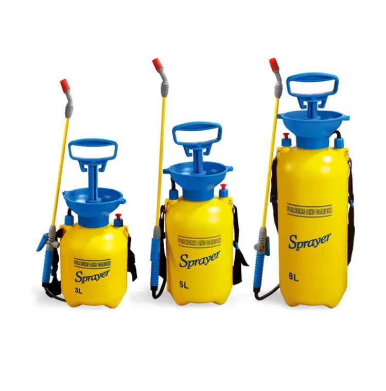 Top quality 3L 5L 8L professional garden watering car cleaning sprayers hand pressure shoulder knapsack pump plastic sprayer
