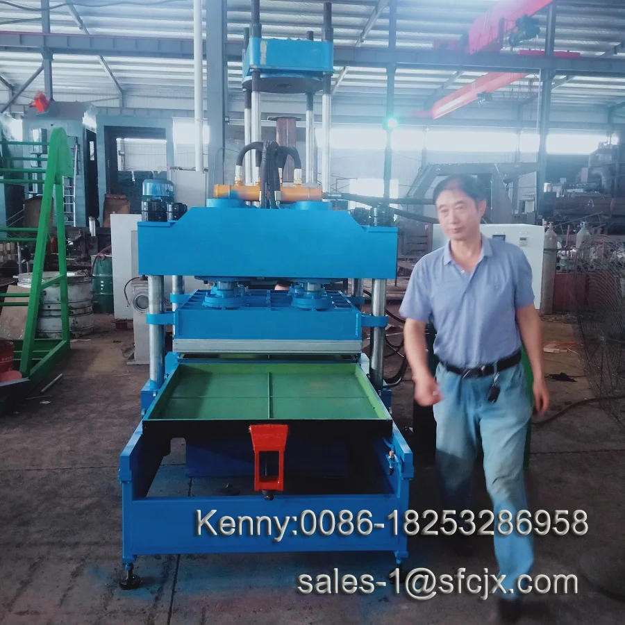 Hot Hydraulic Press for Rubber Floor Tiles 1000 x 1000mm and 500 x 500mm