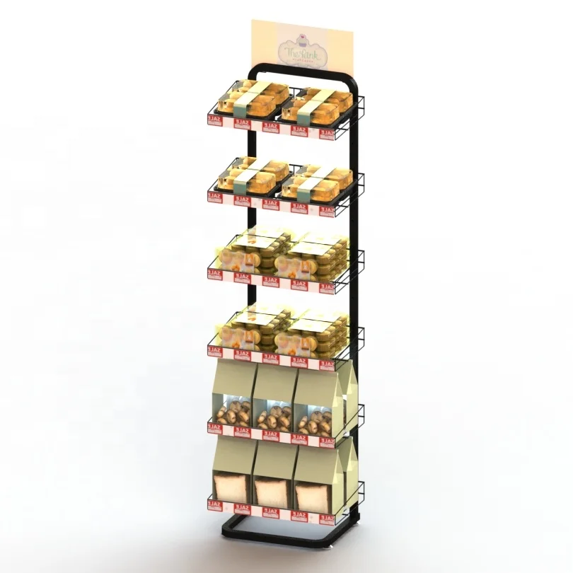 6 Shelf Bakery Display Stands
