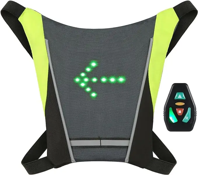LED Reflective Gear For Night Walkers Bikers led turn signal running vest Reflective Running Vest Safety Vest