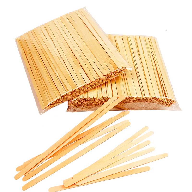 High Quality 100% Natural wood Coffee Stirrer Disposable branding logo Coffee Stir Stick with customize size