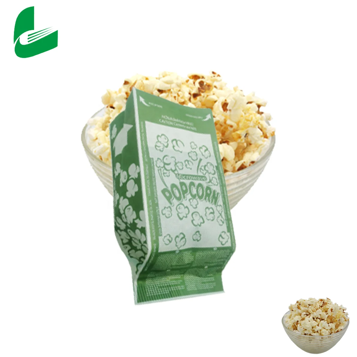 Jinan Huafeng printing food grade greaseproof biodegradable food grade kraft paper microwave popcorn paper bag