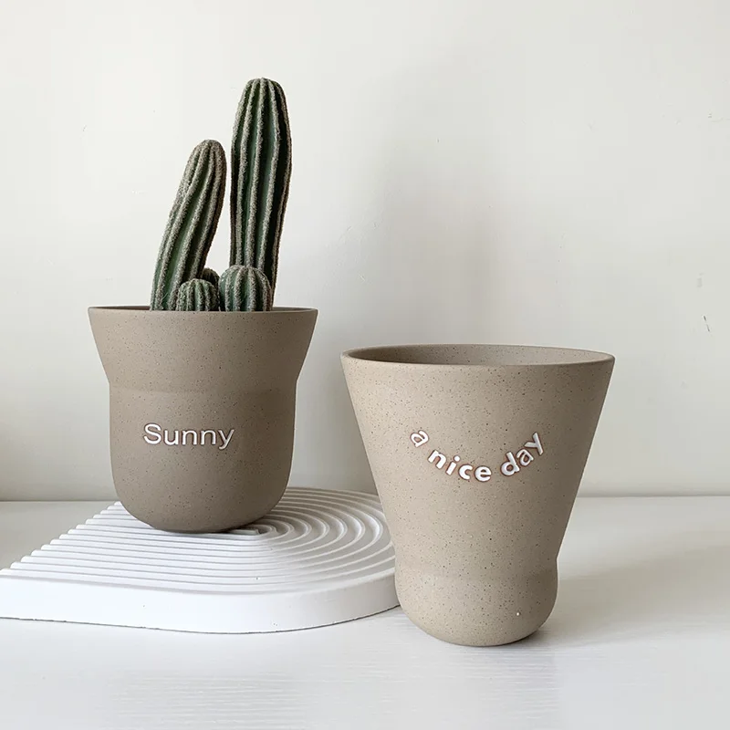 Ready Stock New Shape Indoor Flower Pots & Planters Small Decorative Ceramic Flower Pots