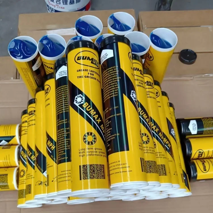 High quality 400g plastic tubes lube grease multi purpose MP3 high speed blue high temperature lithium based lubricant grease