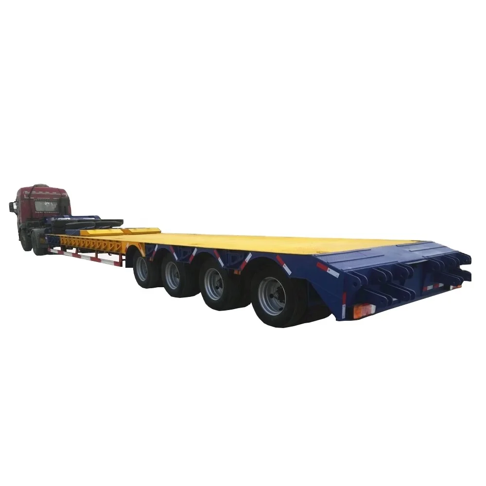 Китайский завод по индивидуальному заказу 2/3/4 оси Lowboy 30-80 тонн низкорамный полуприцеп для продажи