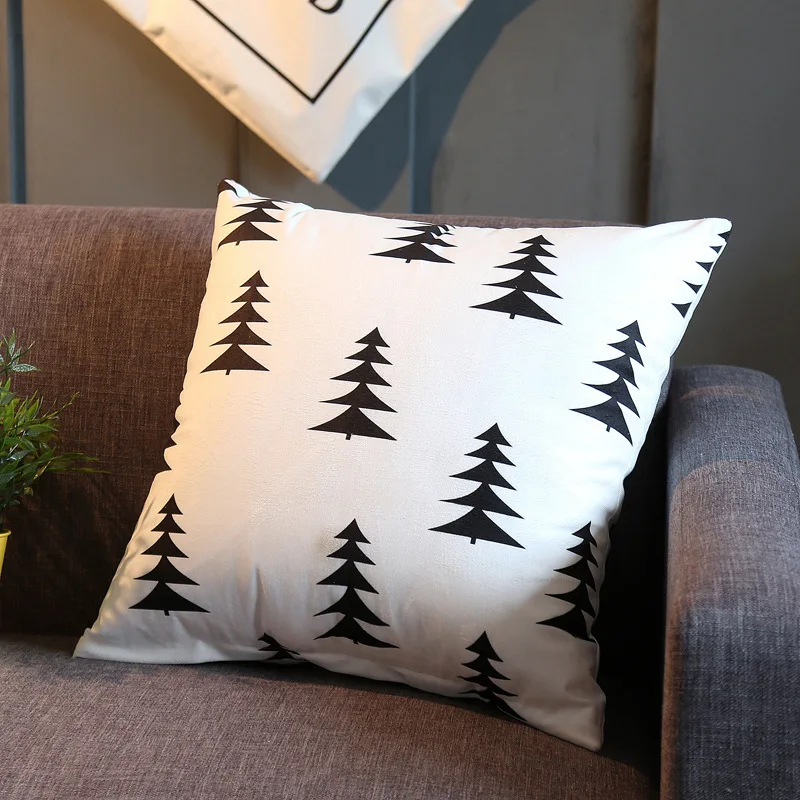 Cross-Border Home Pillow Square Pattern Portable and Washable Sofa Cushion for Sleeping for Hotels Made of Polyester