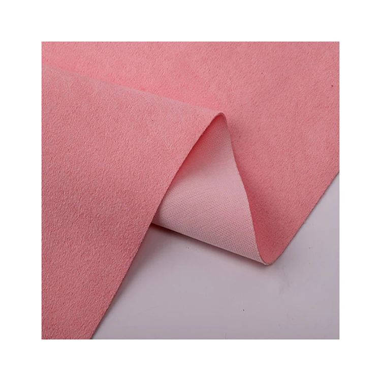 upholstery 100% polyester sofa cover fabric brushed sueded 	bag plush toy lining  complex fabrics