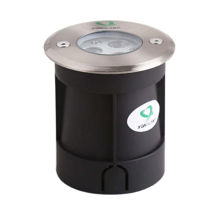 Outdoor Inground spotlight waterproof ip67 3W light housing stainless steel rgb recessed ground lamp led underground light