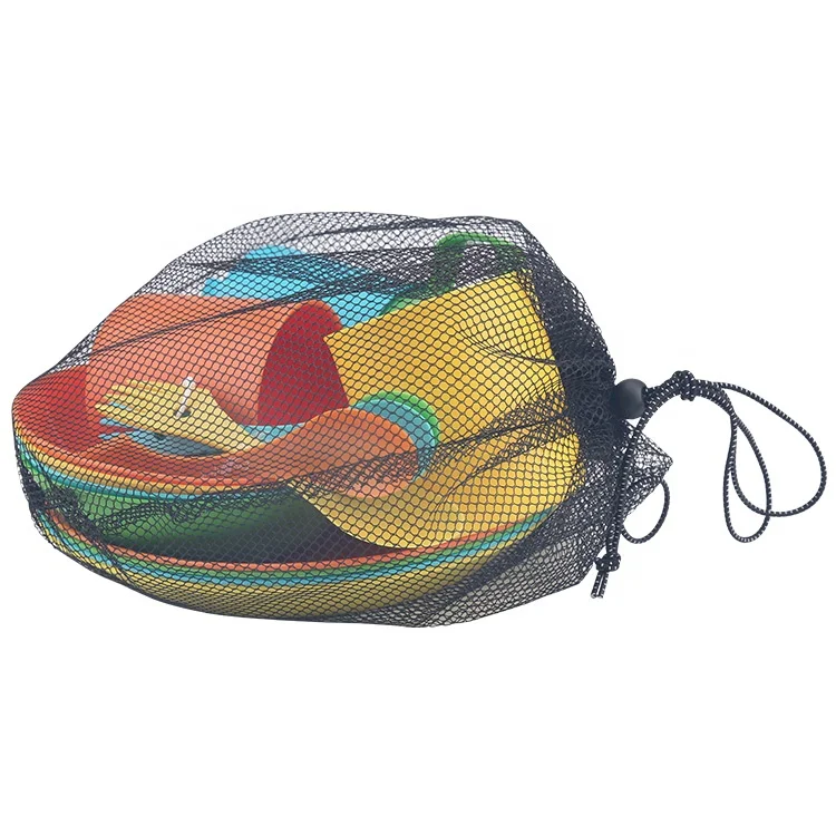 Picnic ware with mesh bag Outdoor tableware sets Plastic dinnerware set Plastic Picnic Set