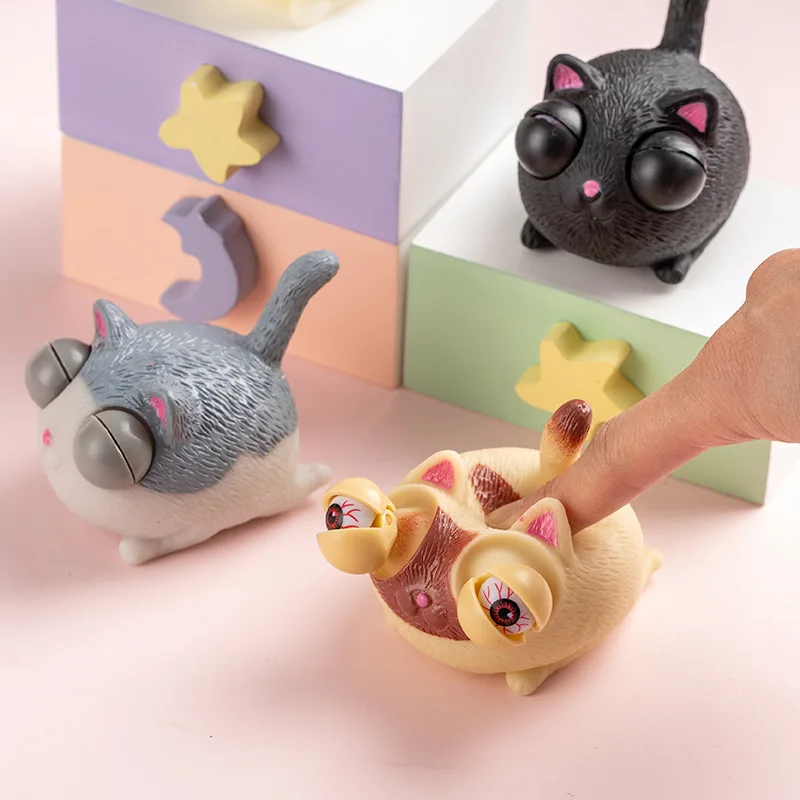 Funny Cartoon Squeeze Anti Stress Toy Animal Pop Out Eyes Toys Animals Decompression Toys