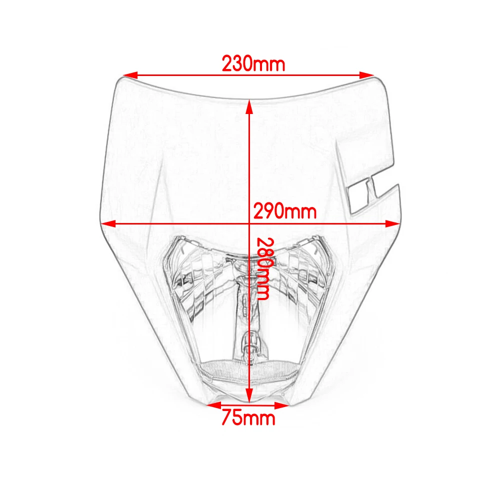 JFG SXF EXC XCF SMR 150 200 250 350 450 Dirt Bike Universal Headlamp Light Motorcycle Headlight