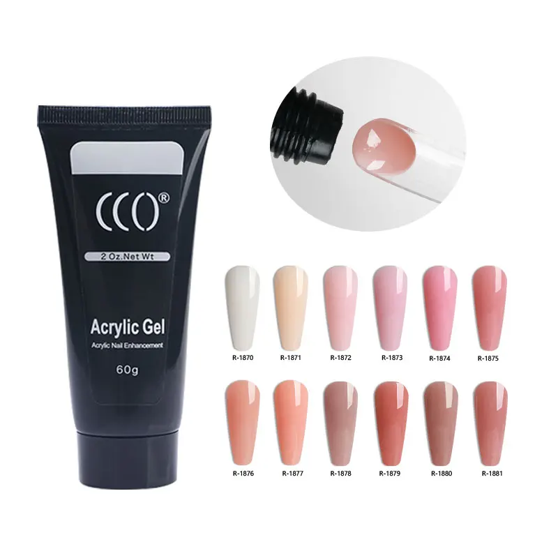 30G OEM ODM Glitter Poly Gel Nude Series Acryl Gel Wholesale Acryl Nail Gel