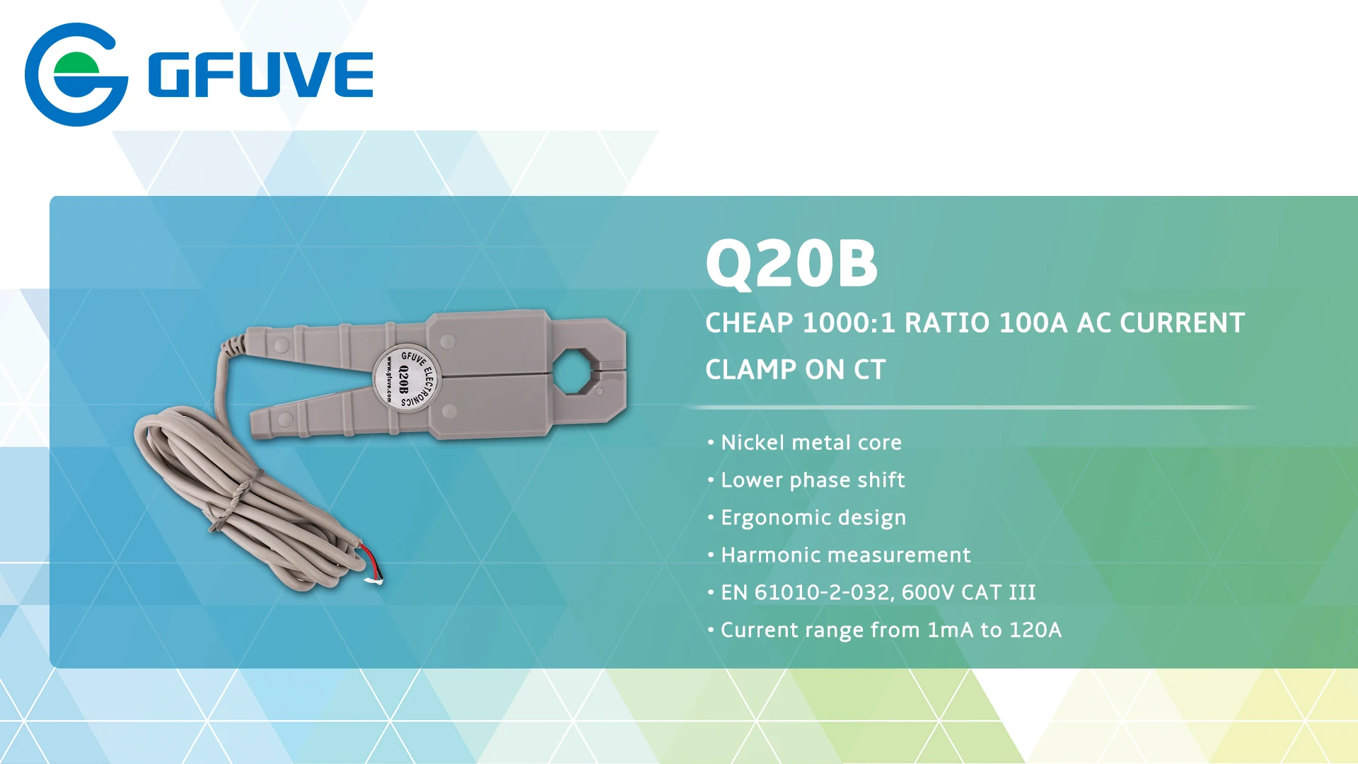 Q20B CHEAP 1000:1 RATIO 100A AC CURRENT CLAMP ON CT AC clamp on CT clamp on current transformer