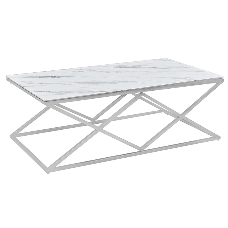 2024 luxury stainless steel gold coffee table modern furniture nesting tea table large size table living room furniture