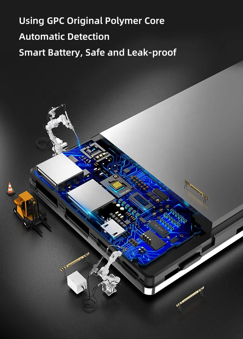 Trending products 2022 new arrivals 22.5W PD fast charging slim power bank stainless steel powerbank 10000mah