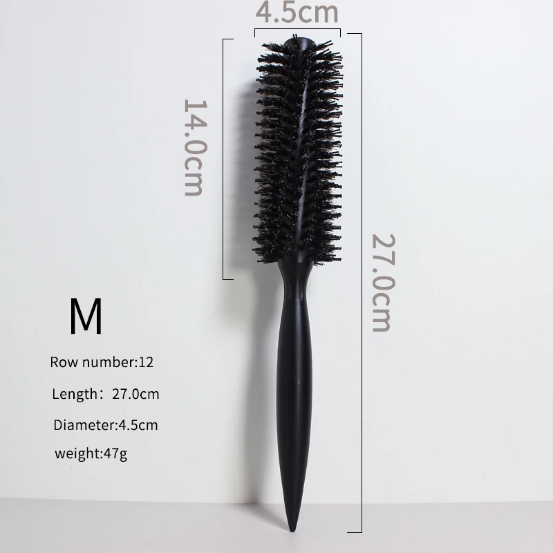 new product ideas 2023 Wholesale Salon Custom Bristle nylon teeth Lotus wooden comb Brush curly wooden round hair brush tool