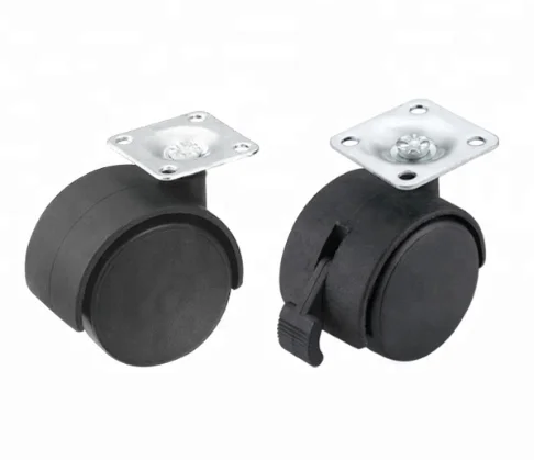 1.5 inch 50mm office lockable chair furniture caster wheels with brake