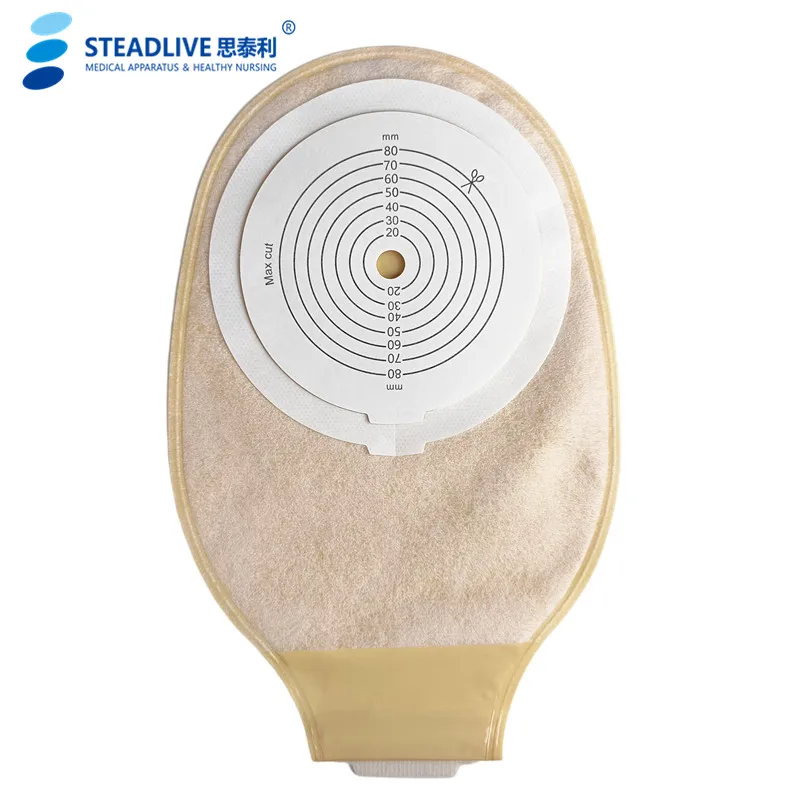80mm flange one piece rectal pouch system  colostomy bag for ileostomi