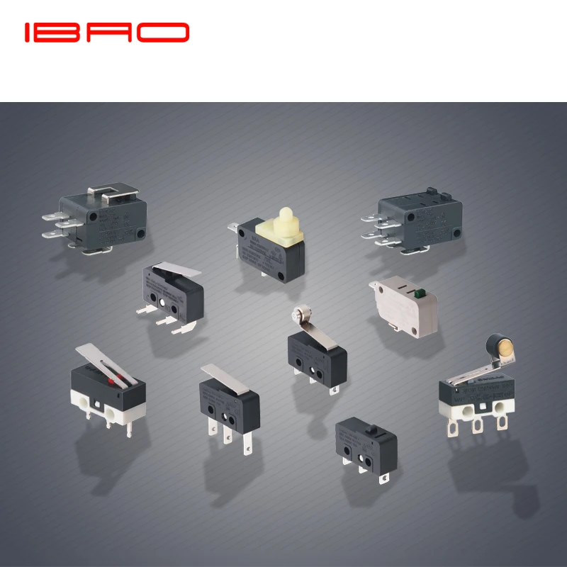 IBAO серия CNIBAO MAD электрические миниатюрные микропереключатели spdt с роликовым рычагом 3 контакта А