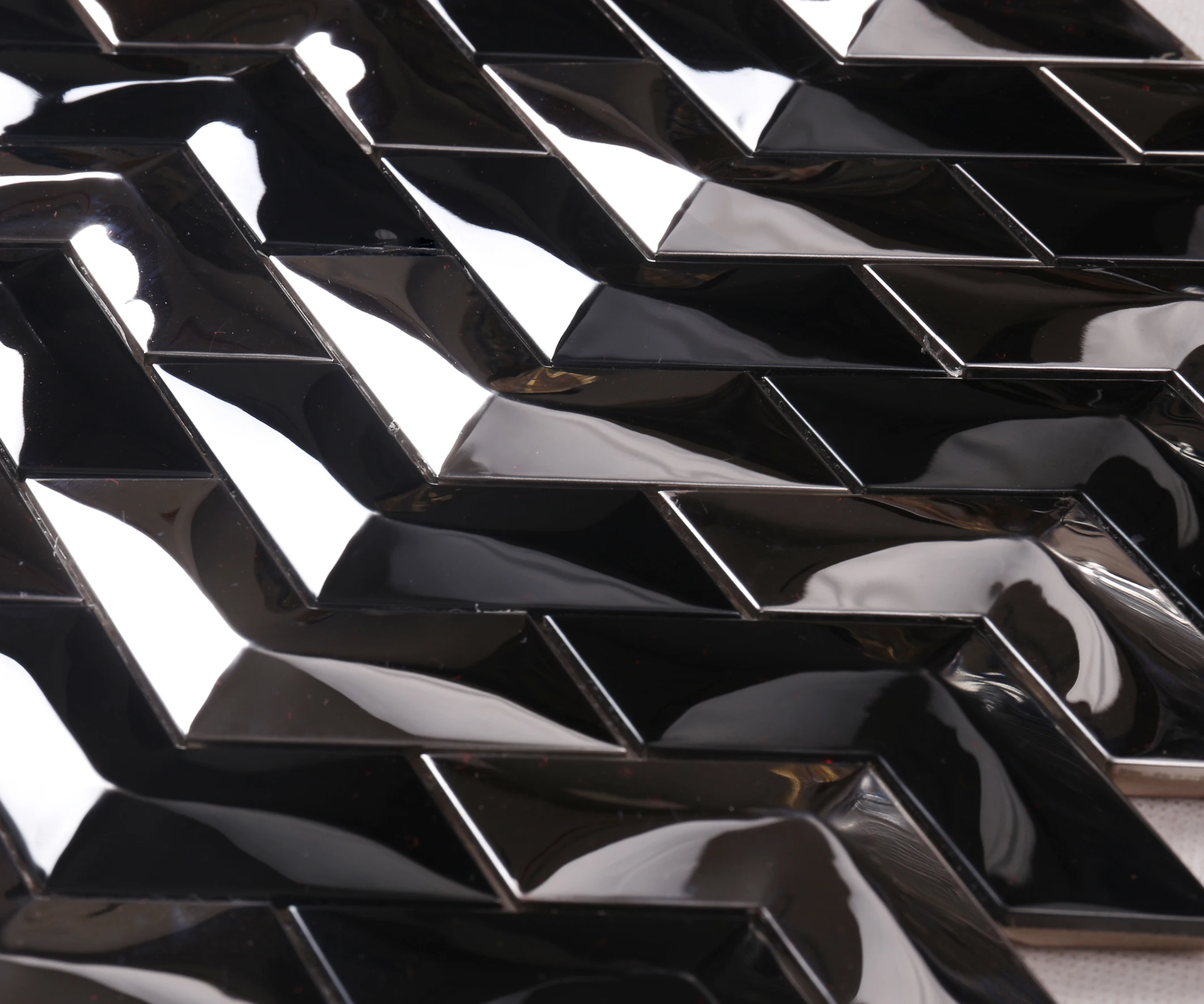 HSW18001 3D Cube Metal Stainless Steel Designer Mosaic Tile