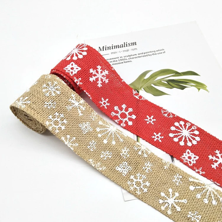 EAGLEGIFTS Merry Christmas Decor Deer Printed Gift Ribbons Roll Sets 4 Inch Wide Christmas Wired Edge Ribbon